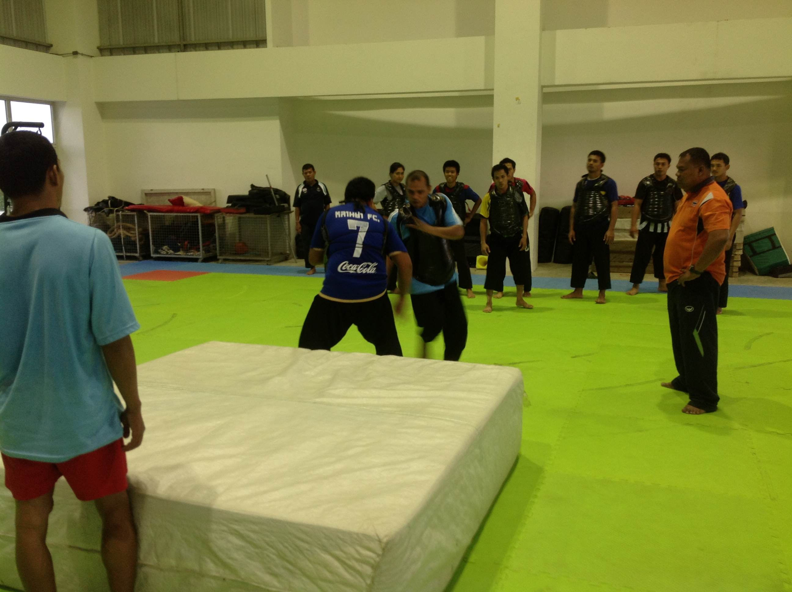 ภาพบรรยากาศการเก็บฝึกซ้อมนักกีฬาปันจักสีลัตทีมชาติไทย